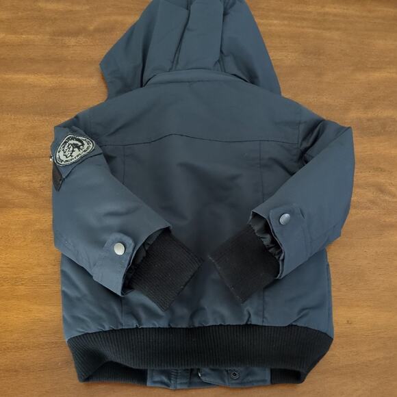Diesel Little Boys camo fleece lined hooded Bomber Parka jacket NEW with Tags 2T - Picture 10 of 10